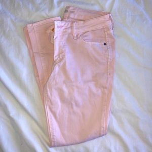 Old Navy Pale Pink Rockstar Super Skinny Pants